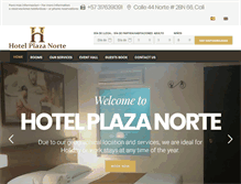 Tablet Screenshot of hotelplazanorte.com